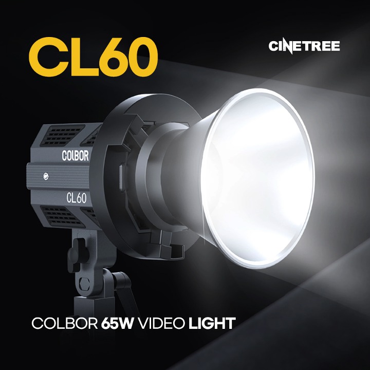 [콜보] COLBOR CL60 Bi 비디오 조명 큐브타입 65w 라이트 (2700K-6500K)