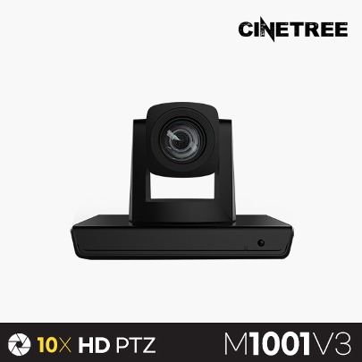 [시네트리] M1001V3 미니 PTZ 카메라·이동형 PTZ·10배줌·1080P30